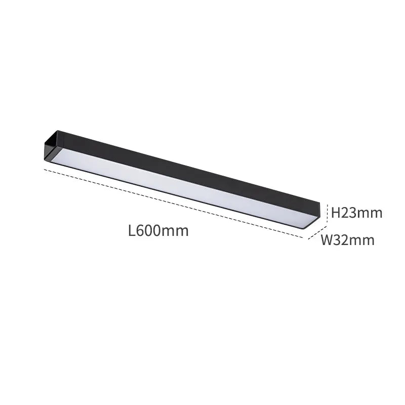 Banda LED, Sina Magnetica Aplicata, Lumina Neutra, 20W, Negru