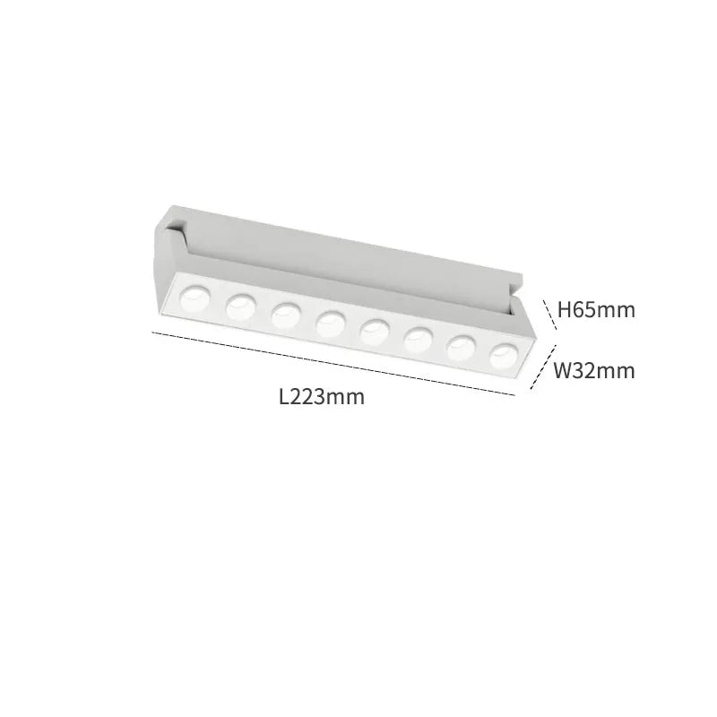 Grila LED Reglabila, Model MH110, Sina Magnetica Aplicata, Lumina Neutra, 15W, Alb