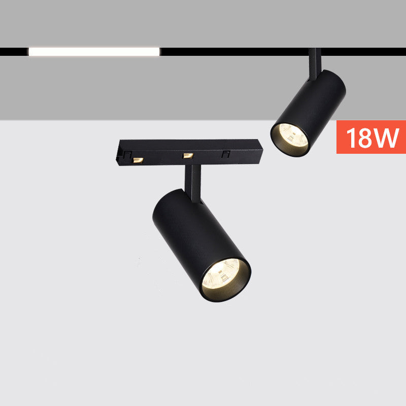 Proiector LED Sina Magnetica Incastrata, Lumina Calda, Reglabil, 18W, Negru