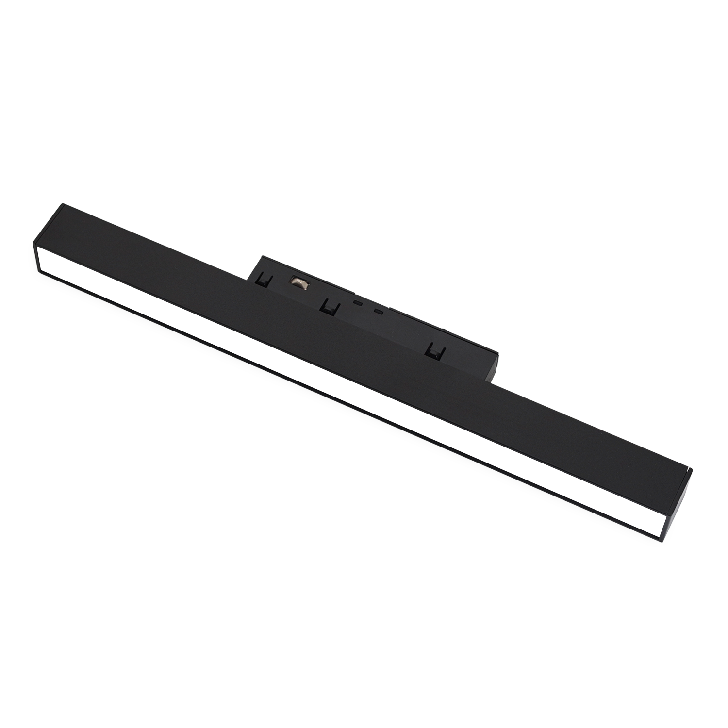 Banda LED Sina Magnetica Incastrata, Lumina Calda, 12W, Negru