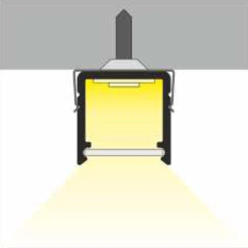 Profil LED Aplicat, 12 x 10, Lungime 2m, Aluminiu