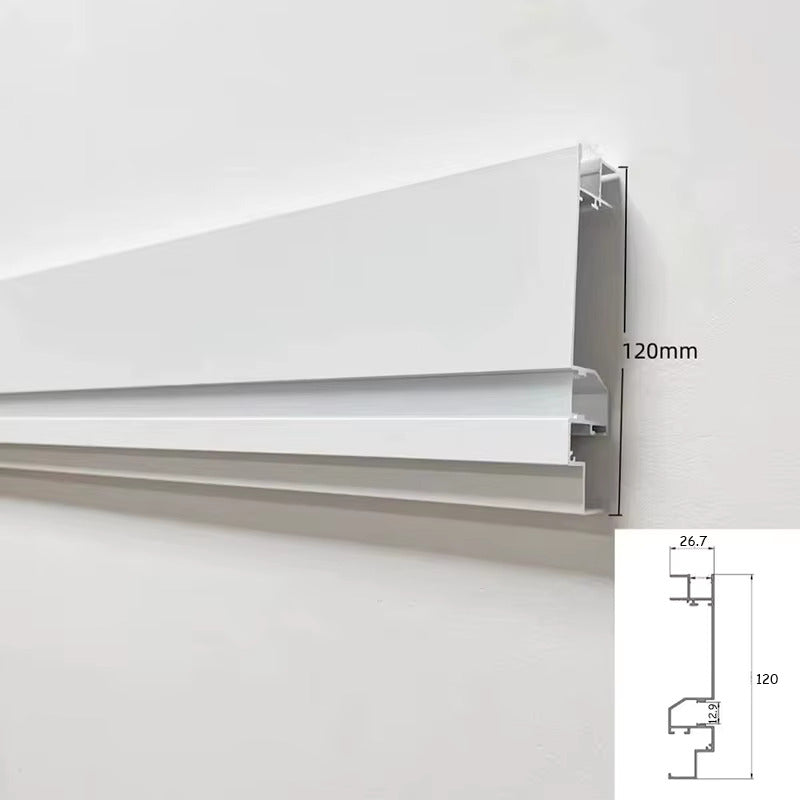 Profil LED Aplicat, Lungime 3m, Aluminiu, Alb