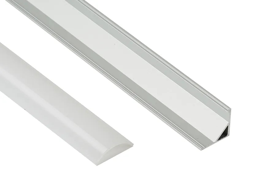 Profil LED Aplicat Pe Colt, 90 Grade, Lungime 3m, Aluminiu