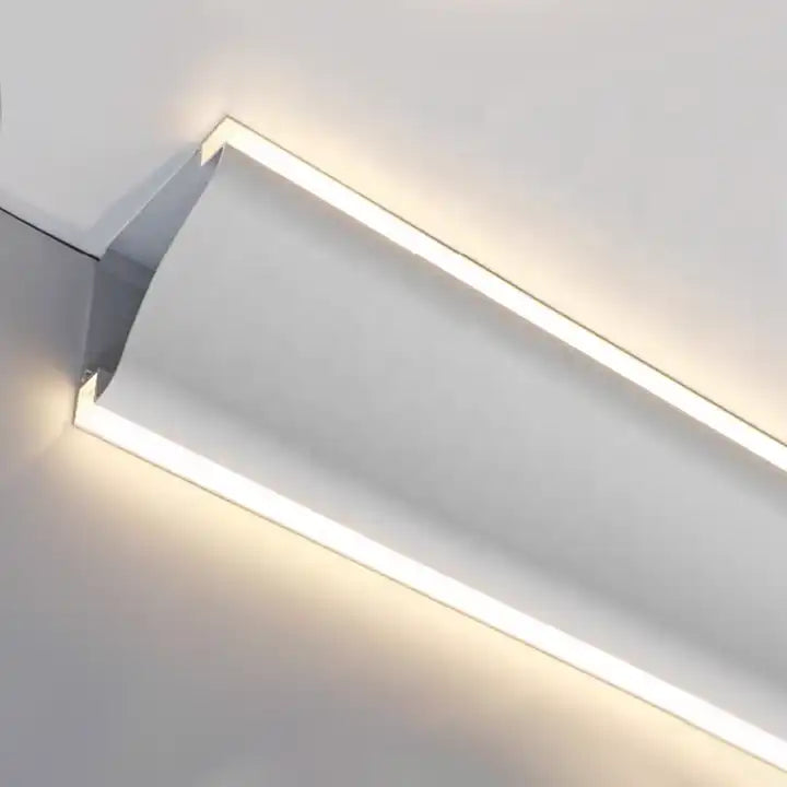 Profil Colt Dublu RFAN, Pentru Banda LED, 3m, Aluminiu