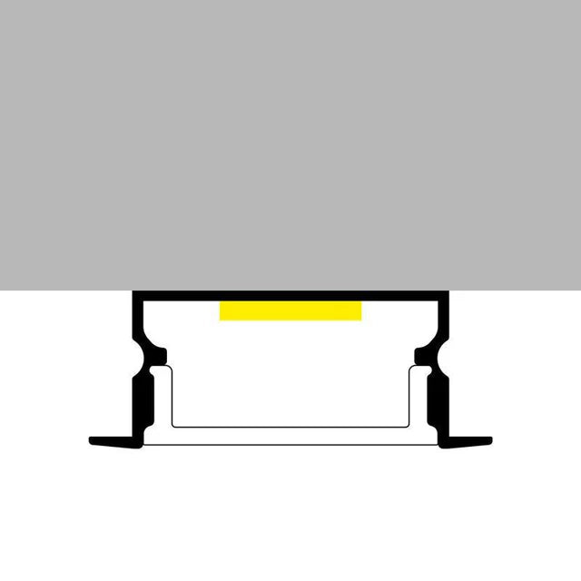 Profil LED Incastrat, 20 x 10, Lungime 2m, Aluminiu