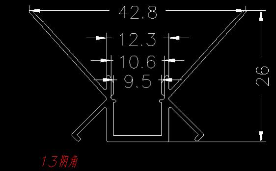 Profil LED Incastrat, Colt Interior, Lungime 2m, Aluminiu