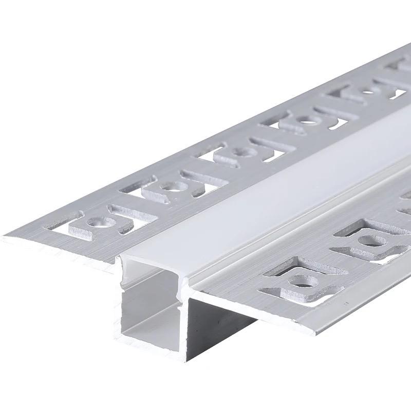 Profil LED Incastrat, Finisaj Glet, Lungime 3m, Latime 1.5 cm