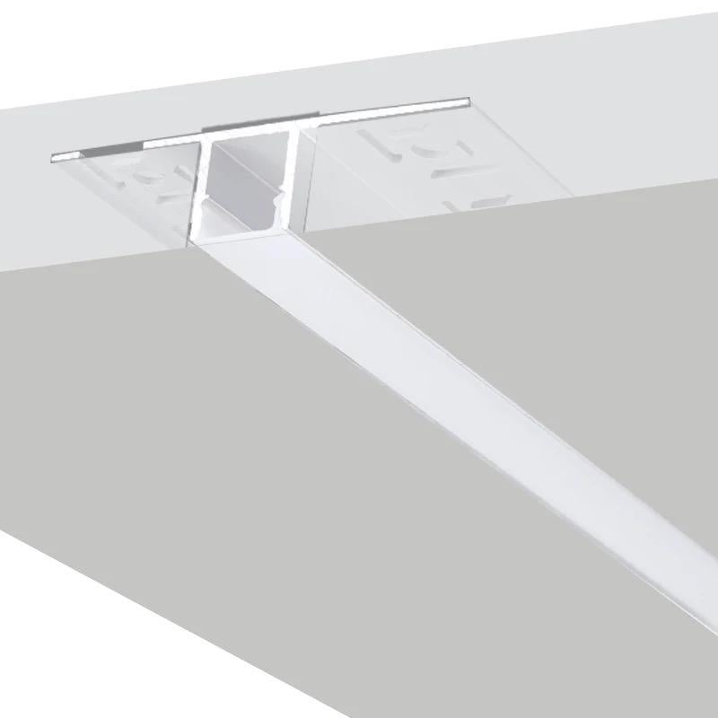 Profil LED Incastrat, Sub Tencuiala, Lungime 2m, Latime 1.3 cm