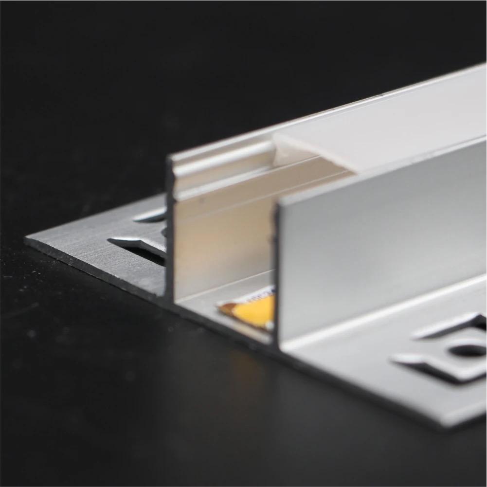 Profil LED Incastrat, Sub Tencuiala, Lungime 2m, Latime 1.3 cm