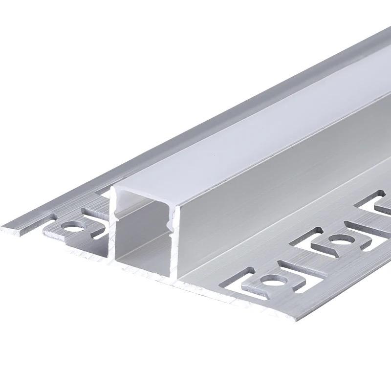 Profil LED Incastrat, Sub Tencuiala, Lungime 3m, Latime 1.3 cm
