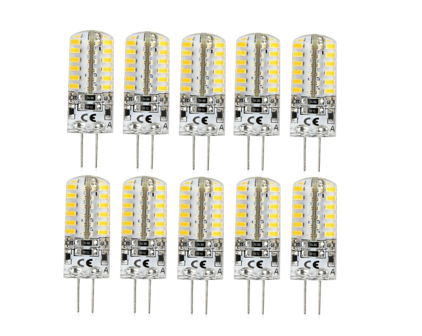 Set 10 x Becuri LED RFAN, G4, Lumina Calda, 3000K, 3W, 12V