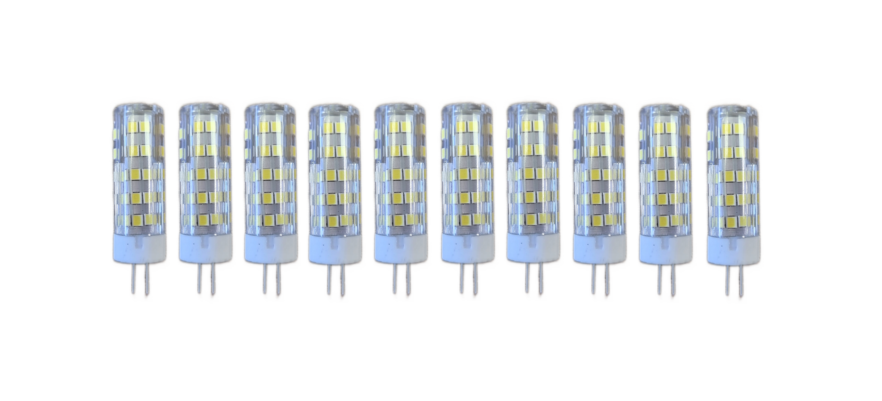 Set 10 x Becuri LED RFAN, G4, Lumina Rece, 6000K, 7W, 220V