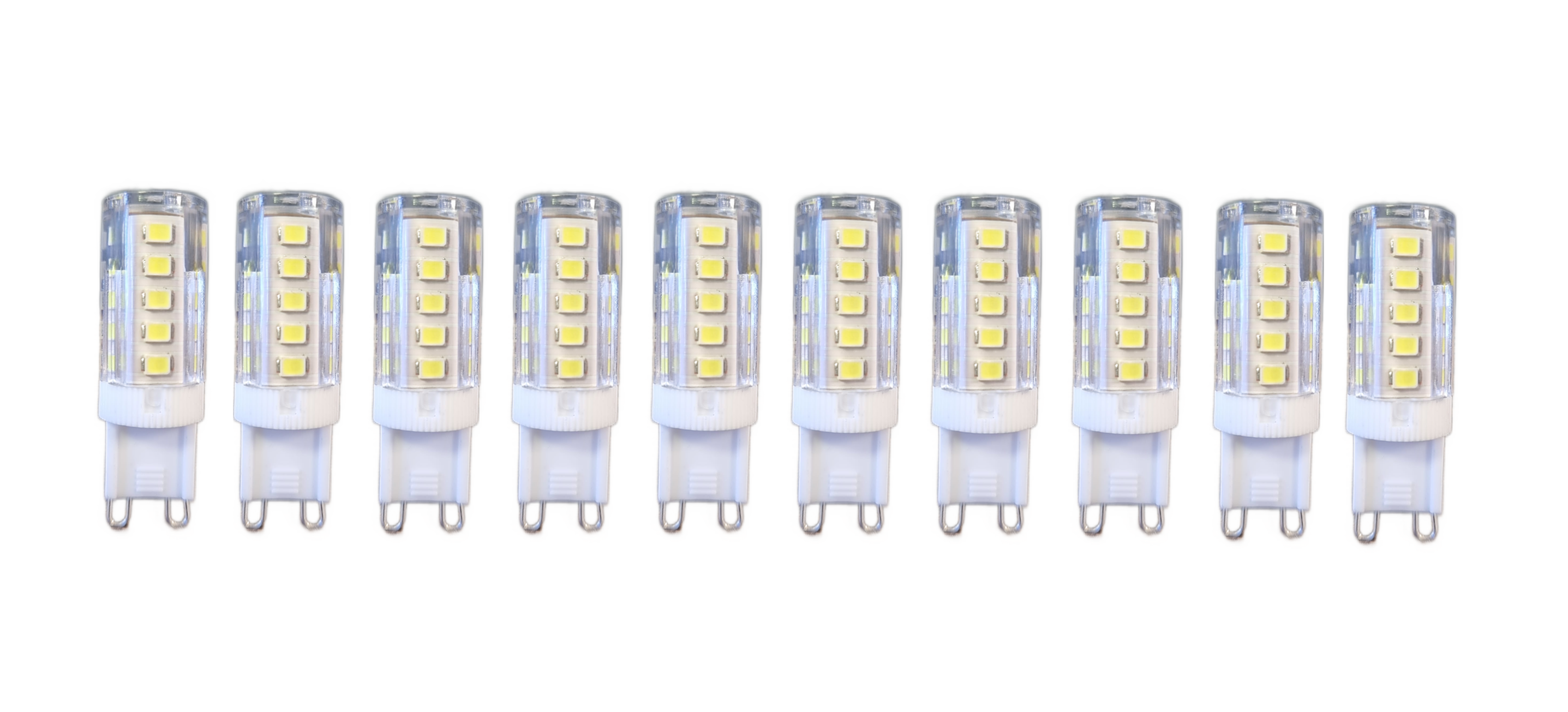 Set 10 x Becuri LED RFAN, G9, Lumina Calda, 3000K, 5W