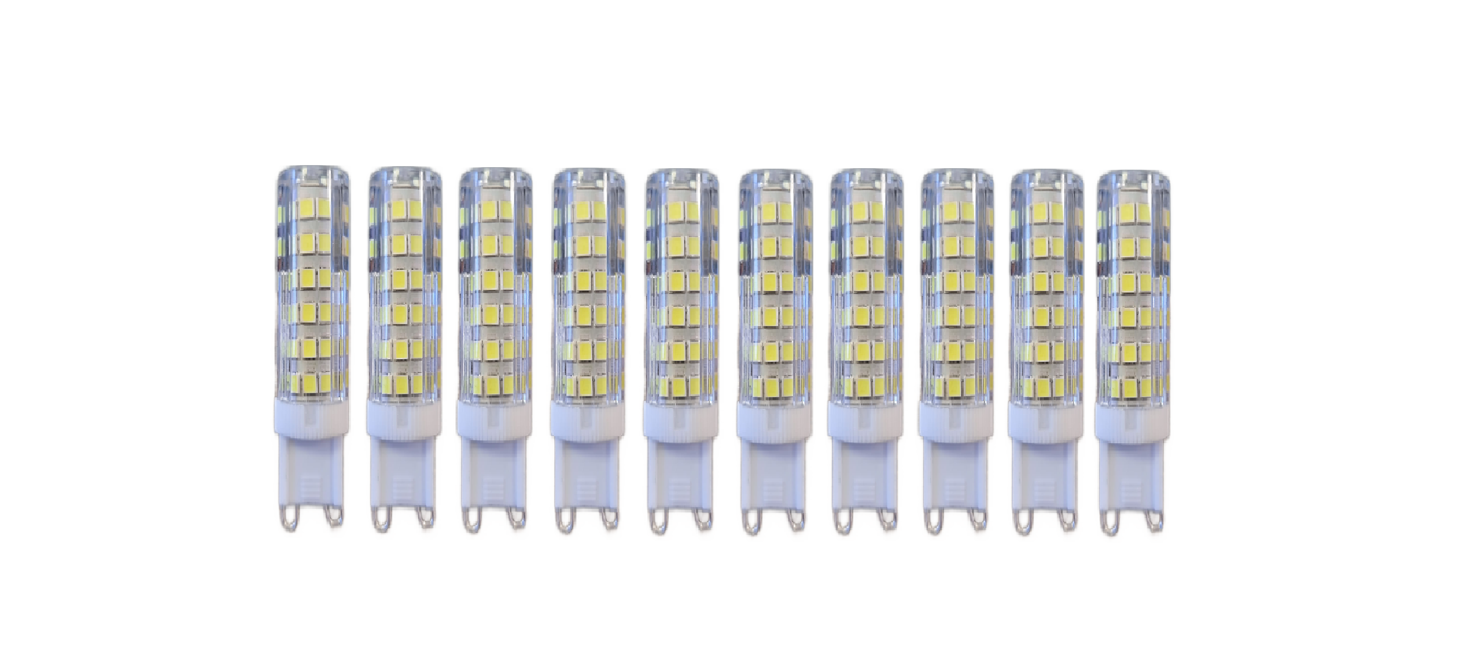 Set 10 x Becuri LED RFAN, G9, Lumina Calda, 3000K, 9W