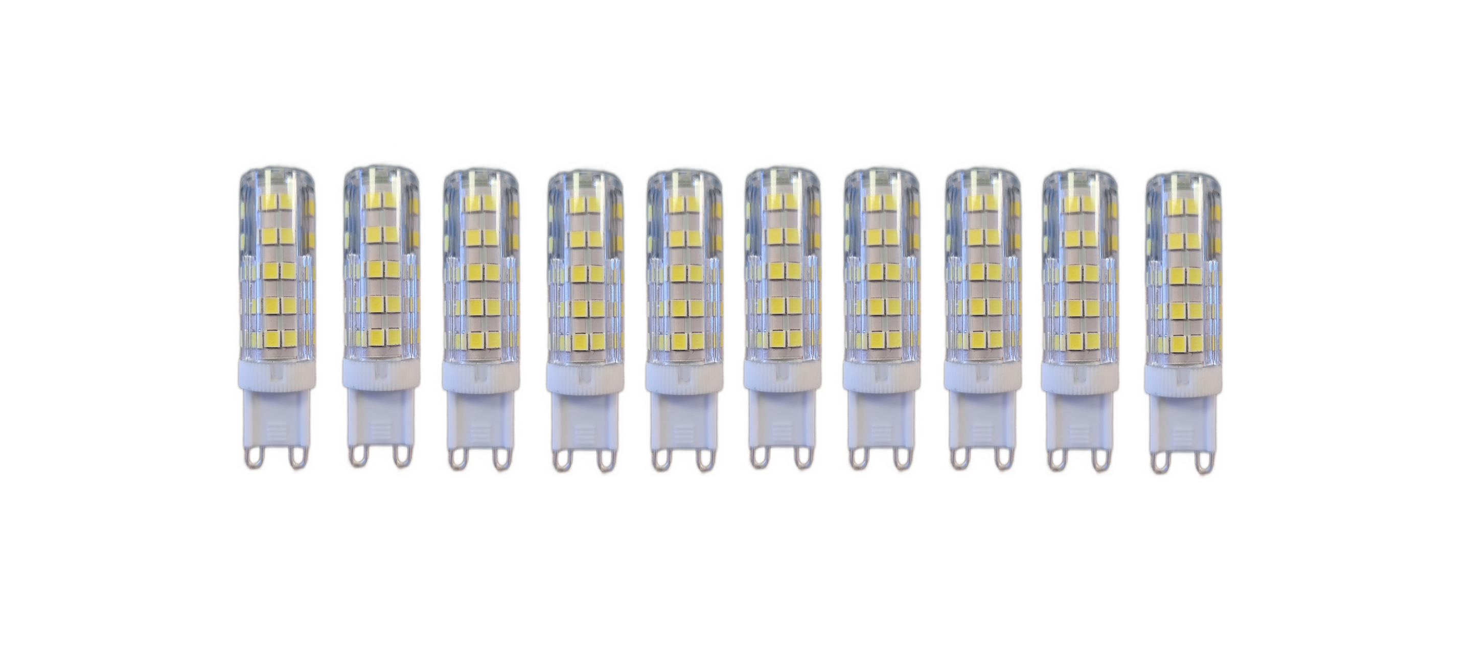 Set 10 x Becuri LED RFAN, G9, Lumina Neutra, 4000K, 7W