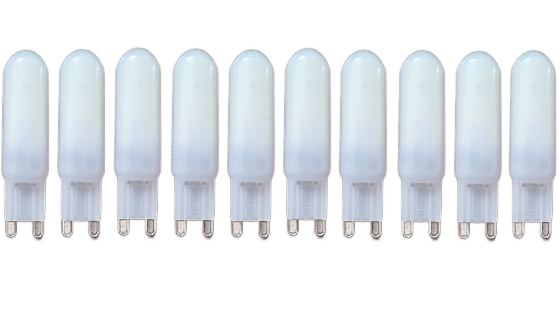 Set 10 x Becuri LED RFAN, G9 MAT, Lumina Rece, 6000K, 3W