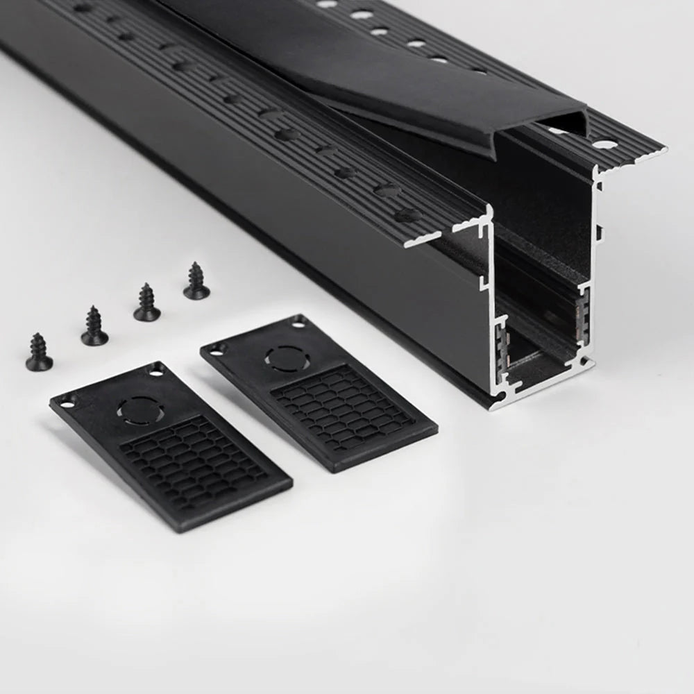 Sina Incastrata Pentru Glet, Proiectoare Magnetice, 2m, Negru