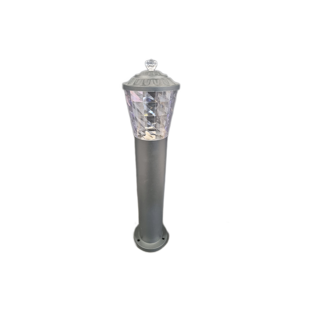 Stalp Iluminat Exterior RFAN, Model E239013, Material Aluminiu, 1 x E27, IP65, Negru