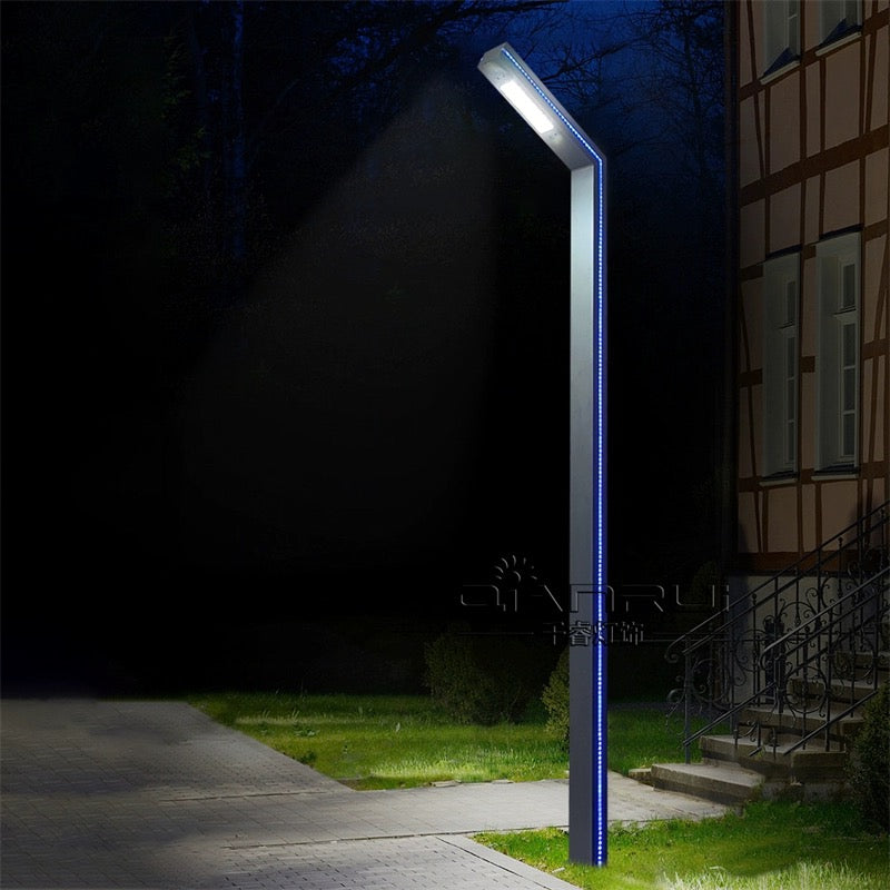 Stalp LED Iluminat Stradal, Lumina Rece, 30W, 3.5m, Gri