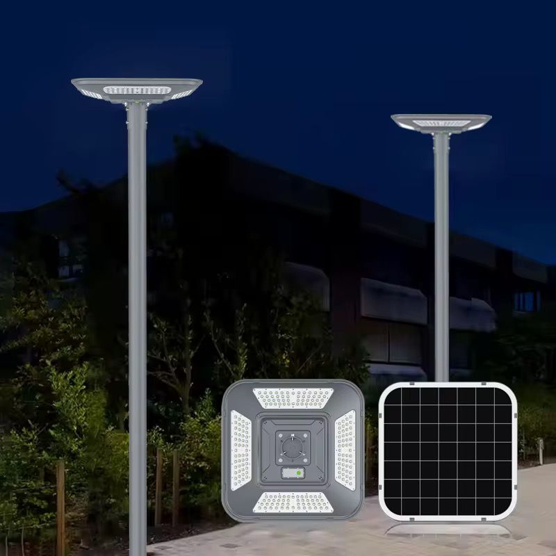 Stalp Metalic Pentru Lampi Solare cu Flansa, 3.5M, Gri