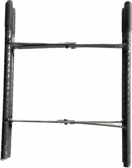 Stalp Metalic Modular Pentru Lampi Solare cu Flansa si Brat, 5M, Gri